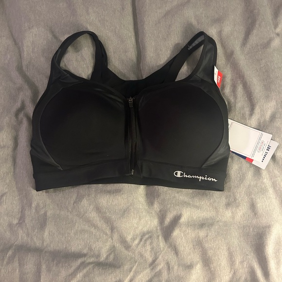 Champion Women’s👱🏽‍♀️MotionControl Zip High-impact Wirefree Sports Bra Sz 36DD - Picture 2 of 11